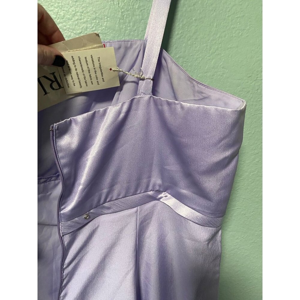 NWT Vintage Mori Lee Women's Plus Size Lavender Purple Bow‎ Dress Size 20 - Picture 6 of 11